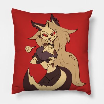 Helluva Boss Loona Throw Pillow Official Helluva Boss Merch Store