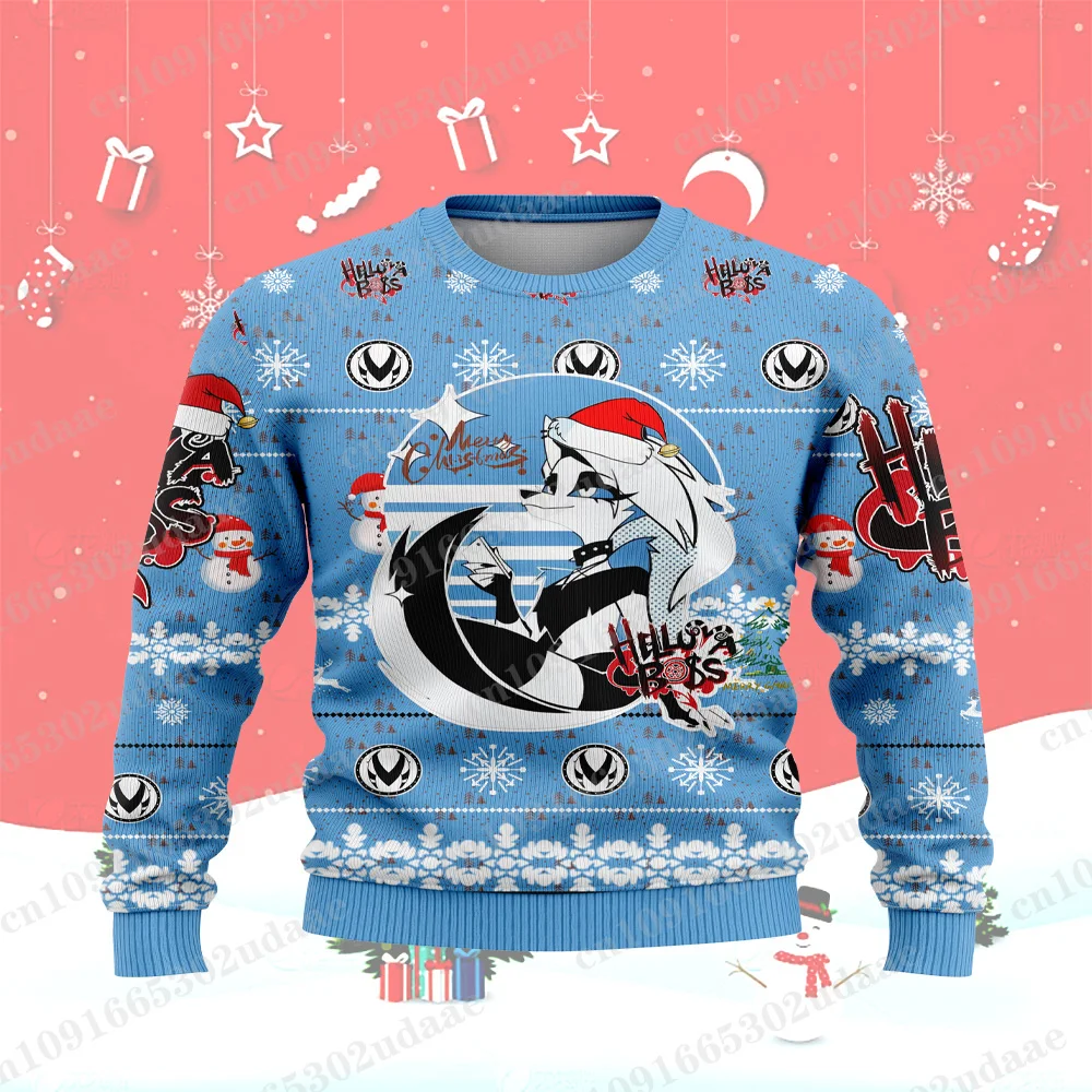 Helluva Boss Anime Winter Christmas Sportswear Ugly Sportswear Mens and Womens Winter Celebration Christmas Casual Sportswear1 - Helluva Boss Shop