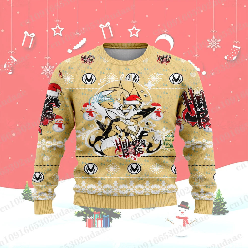 Helluva Boss Anime Winter Christmas Sportswear Ugly Sportswear Mens and Womens Winter Celebration Christmas Casual Sportswear2 - Helluva Boss Shop
