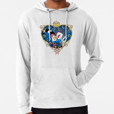 Helluva Boss Stolas And Blitzo Heart Frame Hoodie Official Helluva Boss Merch Store