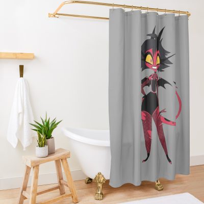 Helluva Boss - Millie Shower Curtain Official Helluva Boss Merch Store